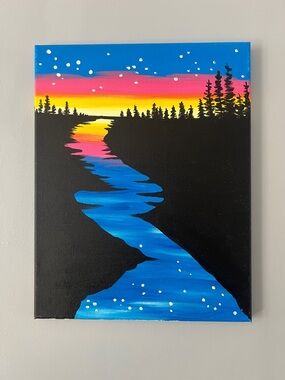 Acrylic Painting “ The Blue Hour”